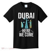 Dubai United Arab Emirates Uae City Trip Skyline Map Travel Kids T-Shirt thumb 0