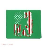 Distressed USA American Bigfoot Sasquatch Flag Mousepad thumb 0
