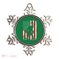 Distressed USA American Bigfoot Sasquatch Flag Ornament thumb 0