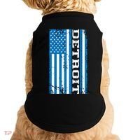 Detroit Usa American Flag Doggie Tank thumb 0