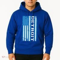Detroit Usa American Flag Hoodie thumb 2