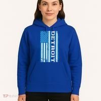 Detroit Usa American Flag Hoodie thumb 5