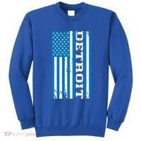 Detroit Usa American Flag Sweatshirt thumb 0