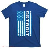 Detroit Usa American Flag T-Shirt thumb 0