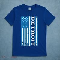 Detroit Usa American Flag T-Shirt thumb 5