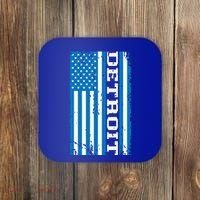 Detroit Usa American Flag Coaster thumb 0