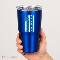 Detroit Usa American Flag Tumbler thumb 2
