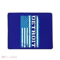 Detroit Usa American Flag Mousepad thumb 0