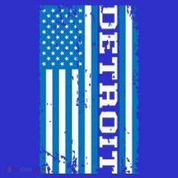 Detroit Usa American Flag Mousepad thumb 1
