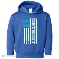 Detroit Usa American Flag Toddler Hoodie thumb 0