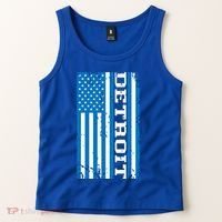 Detroit Usa American Flag Tank Top thumb 2