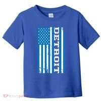 Detroit Usa American Flag Toddler T-Shirt thumb 0