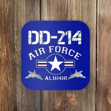 Dd214 U.S A.I.R Force Alumni Usaf Coaster