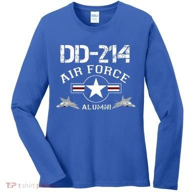 Dd214 U.S A.I.R Force Alumni Usaf Women's Long Sleeve Shirt