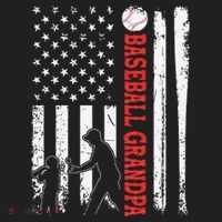 Distressed USA American Flag Baseball Grandpa Father's Day Beanie thumb 2