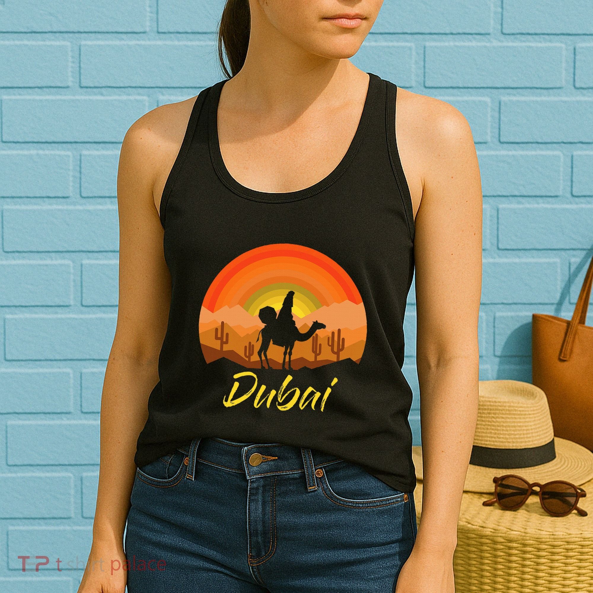 Dubai United Arab Emirates The Palm Women's Tank Top