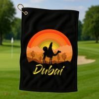 Dubai United Arab Emirates The Palm Golf Towel thumb 1