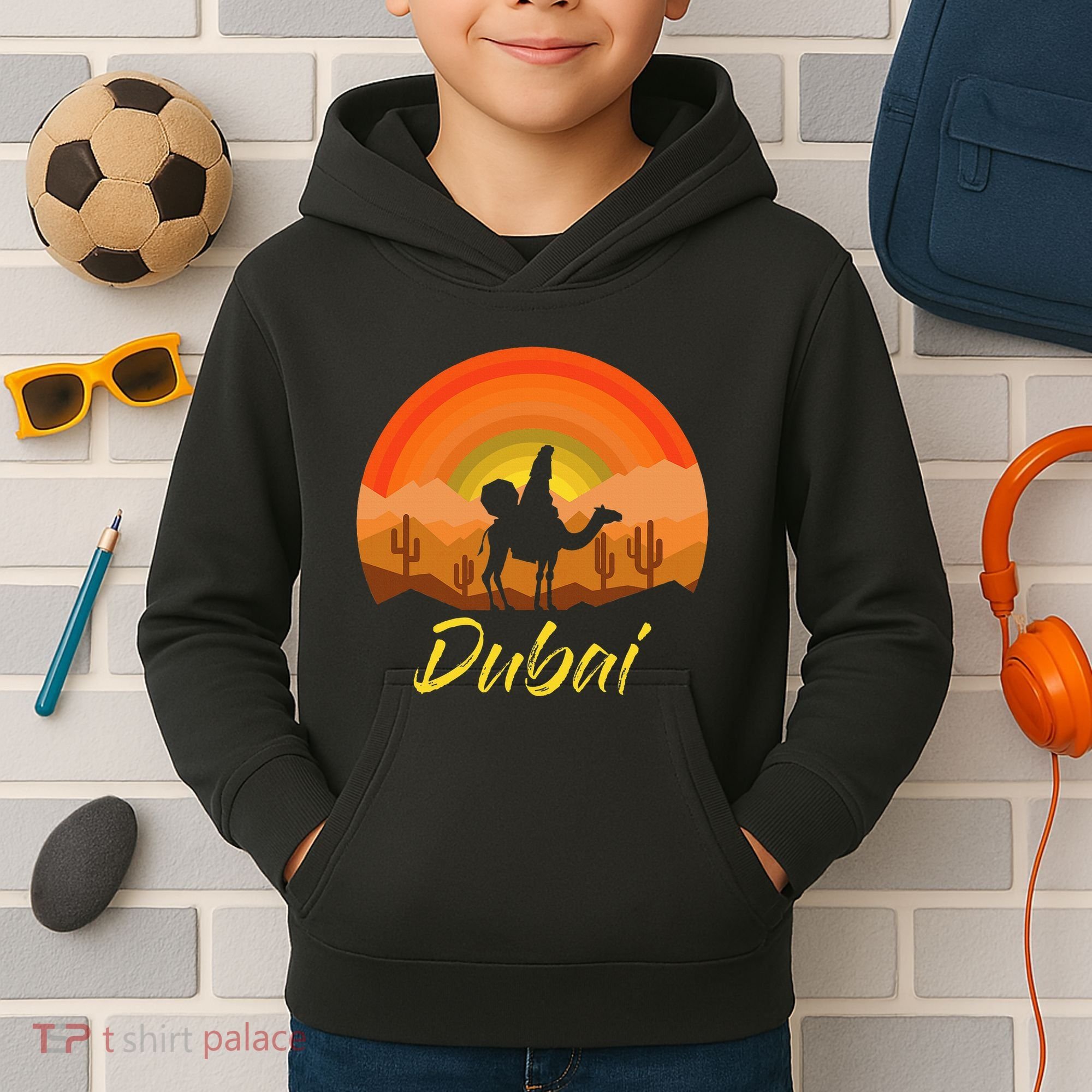 Dubai United Arab Emirates The Palm Kids Hoodie