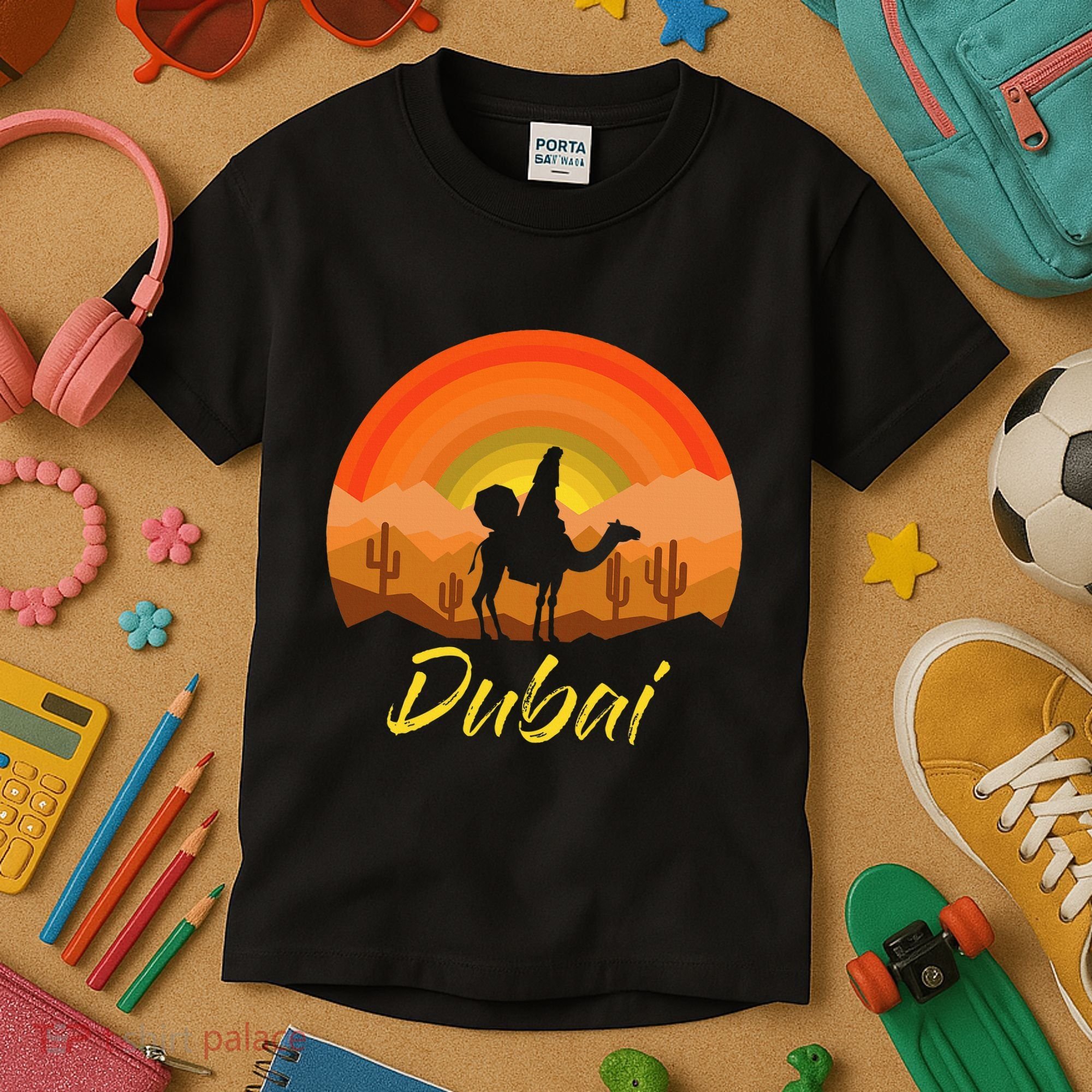 Dubai United Arab Emirates The Palm Kids T-Shirt