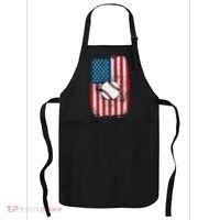Distressed USA American Flag Baseball Apron thumb 0