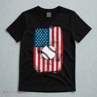 Distressed USA American Flag Baseball T-Shirt thumb 5