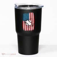 Distressed USA American Flag Baseball Tumbler thumb 0