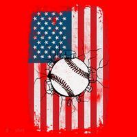 Distressed USA American Flag Baseball Santa Hat thumb 1