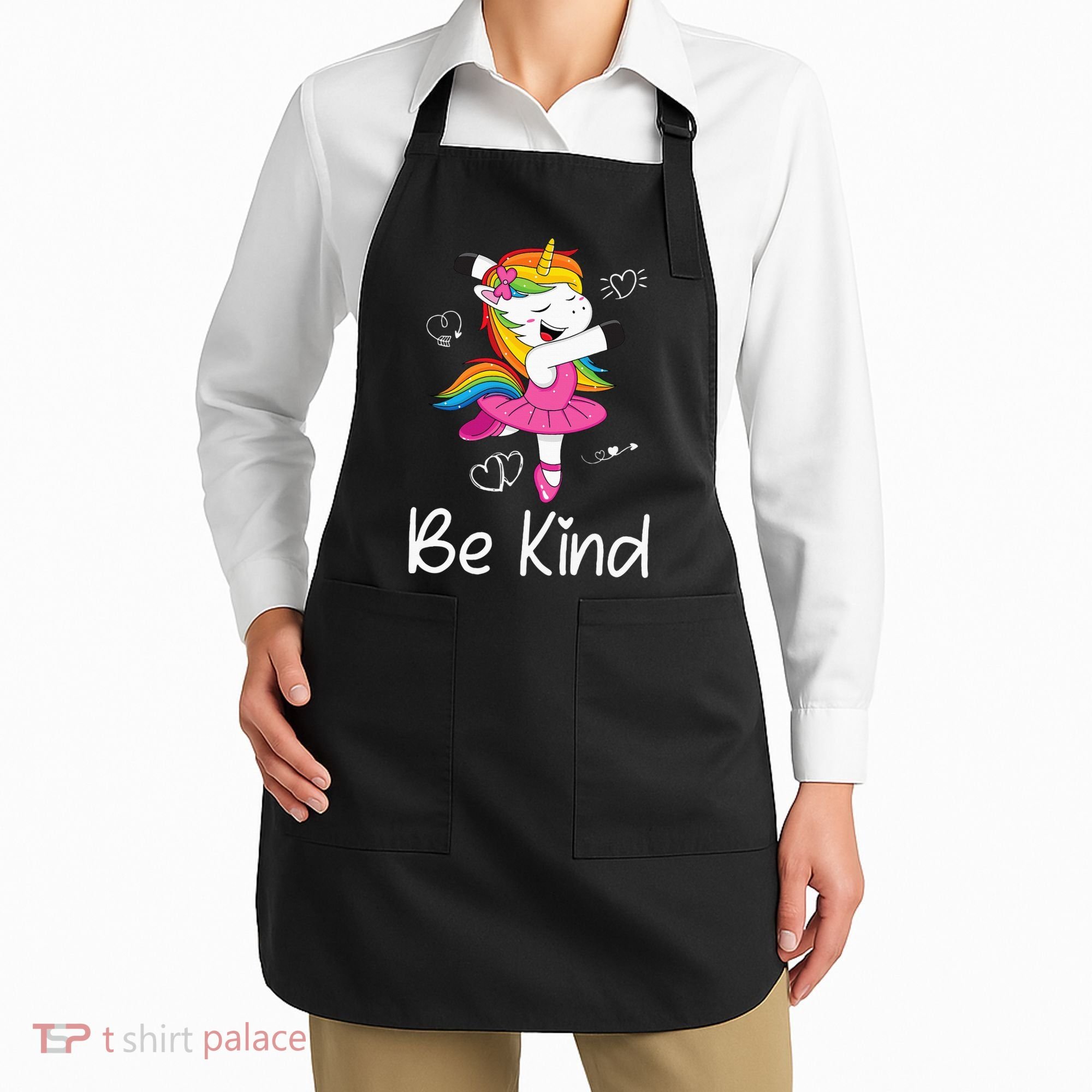 Dancing Unicorn Be Kind Anti Bullying Unity Day Orange Apron