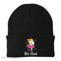 Dancing Unicorn Be Kind Anti Bullying Unity Day Orange Beanie thumb 0