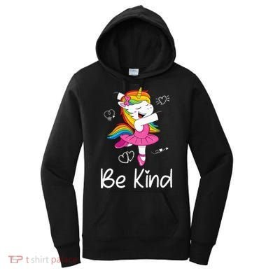 Dancing Unicorn Be Kind Anti Bullying Unity Day Orange Women's Hoodie
