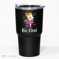 Dancing Unicorn Be Kind Anti Bullying Unity Day Orange Tumbler thumb 0