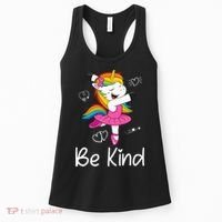 Dancing Unicorn Be Kind Anti Bullying Unity Day Orange Women's Tank Top thumb 0