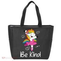 Dancing Unicorn Be Kind Anti Bullying Unity Day Orange Tote Bag thumb 0