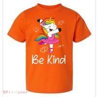 Dancing Unicorn Be Kind Anti Bullying Unity Day Orange Toddler T-Shirt thumb 0