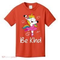 Dancing Unicorn Be Kind Anti Bullying Unity Day Orange Kids T-Shirt thumb 0