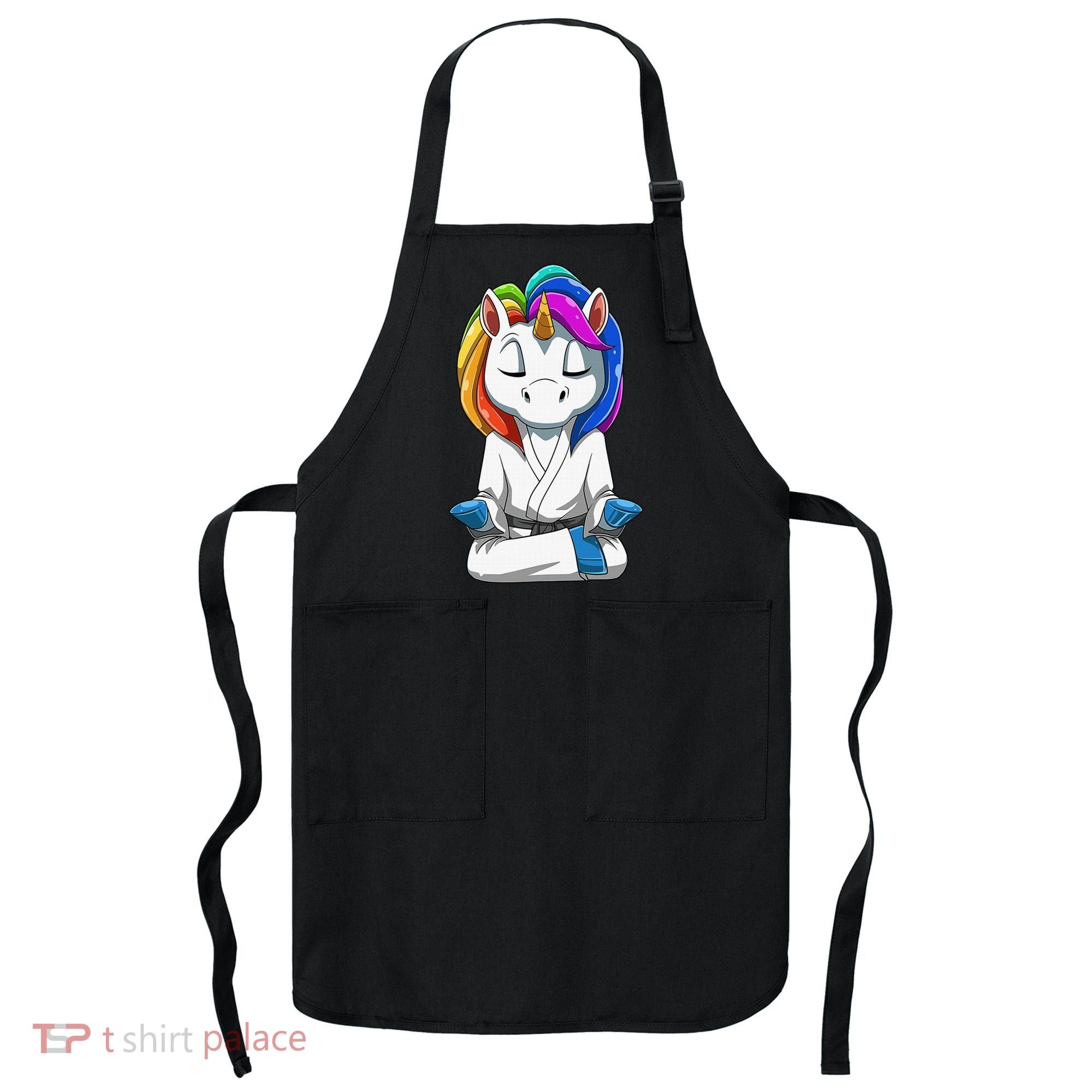 Dabbing Unicorn Brazilian Jiu Jitsu Mom Tee BJJ Apron