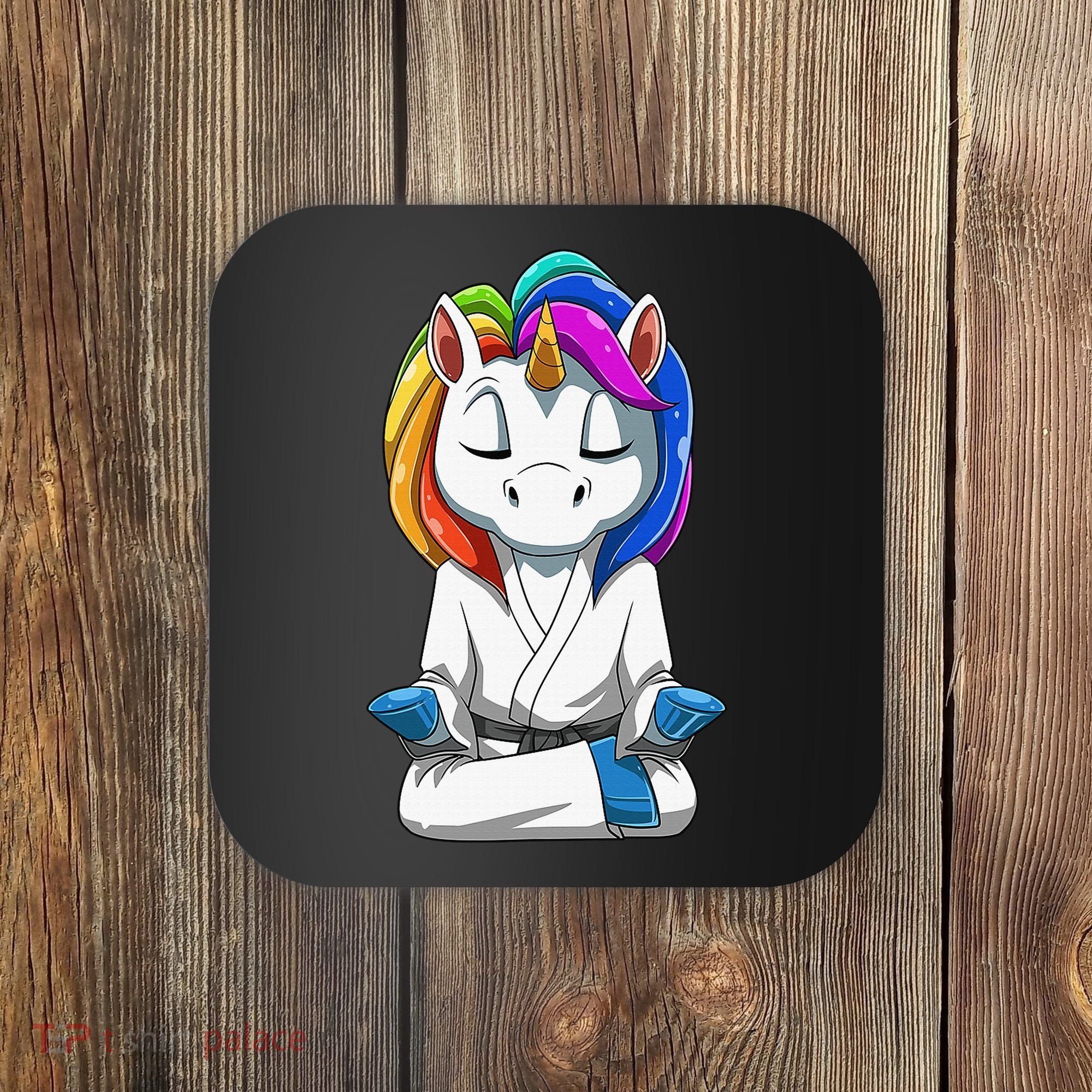 Dabbing Unicorn Brazilian Jiu Jitsu Mom Tee BJJ Coaster