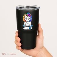 Dabbing Unicorn Brazilian Jiu Jitsu Mom Tee BJJ Tumbler thumb 2