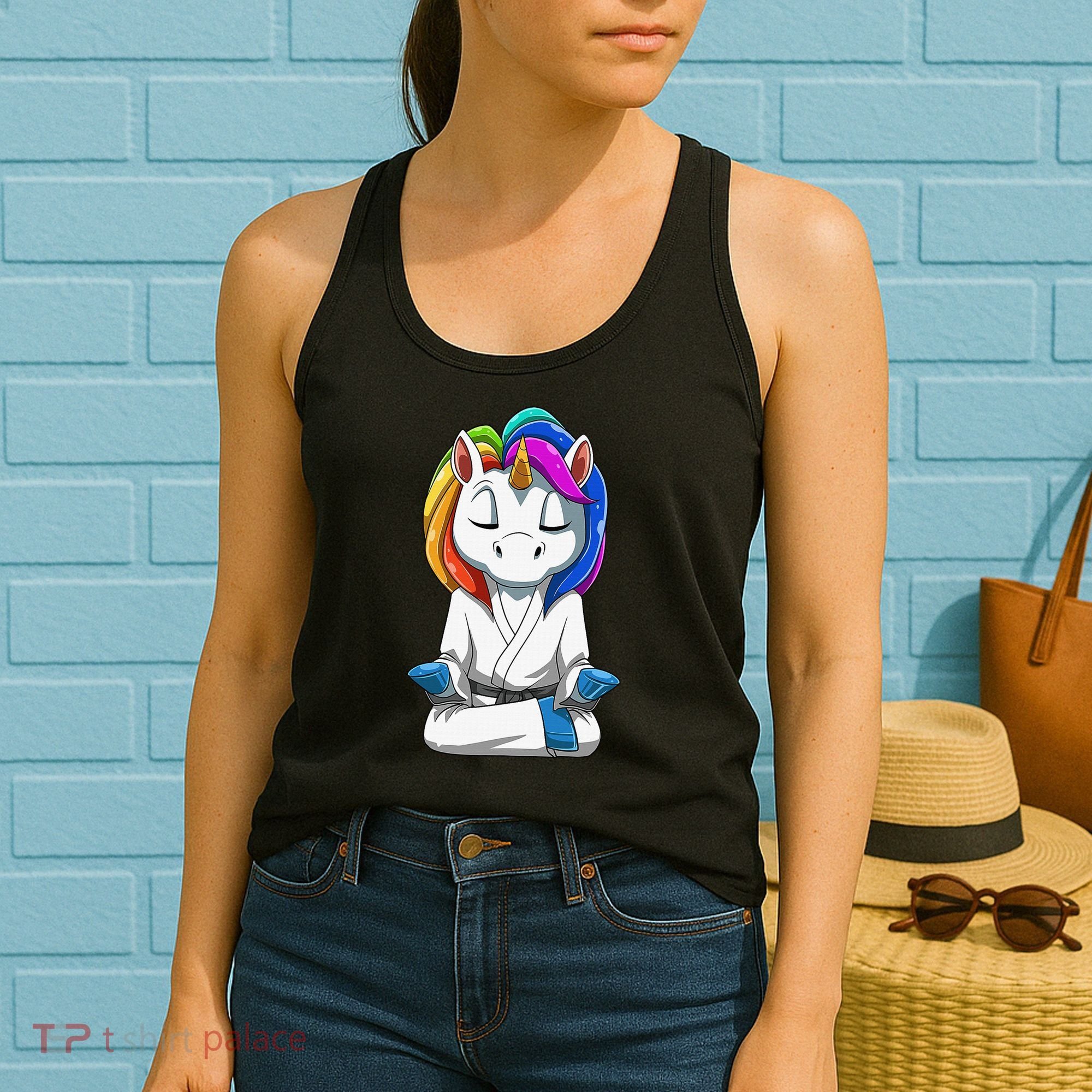 Dabbing Unicorn Brazilian Jiu Jitsu Mom Tee BJJ Women's Tank Top