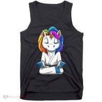 Dabbing Unicorn Brazilian Jiu Jitsu Mom Tee BJJ Tank Top thumb 0