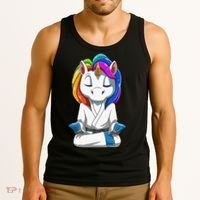 Dabbing Unicorn Brazilian Jiu Jitsu Mom Tee BJJ Tank Top thumb 3