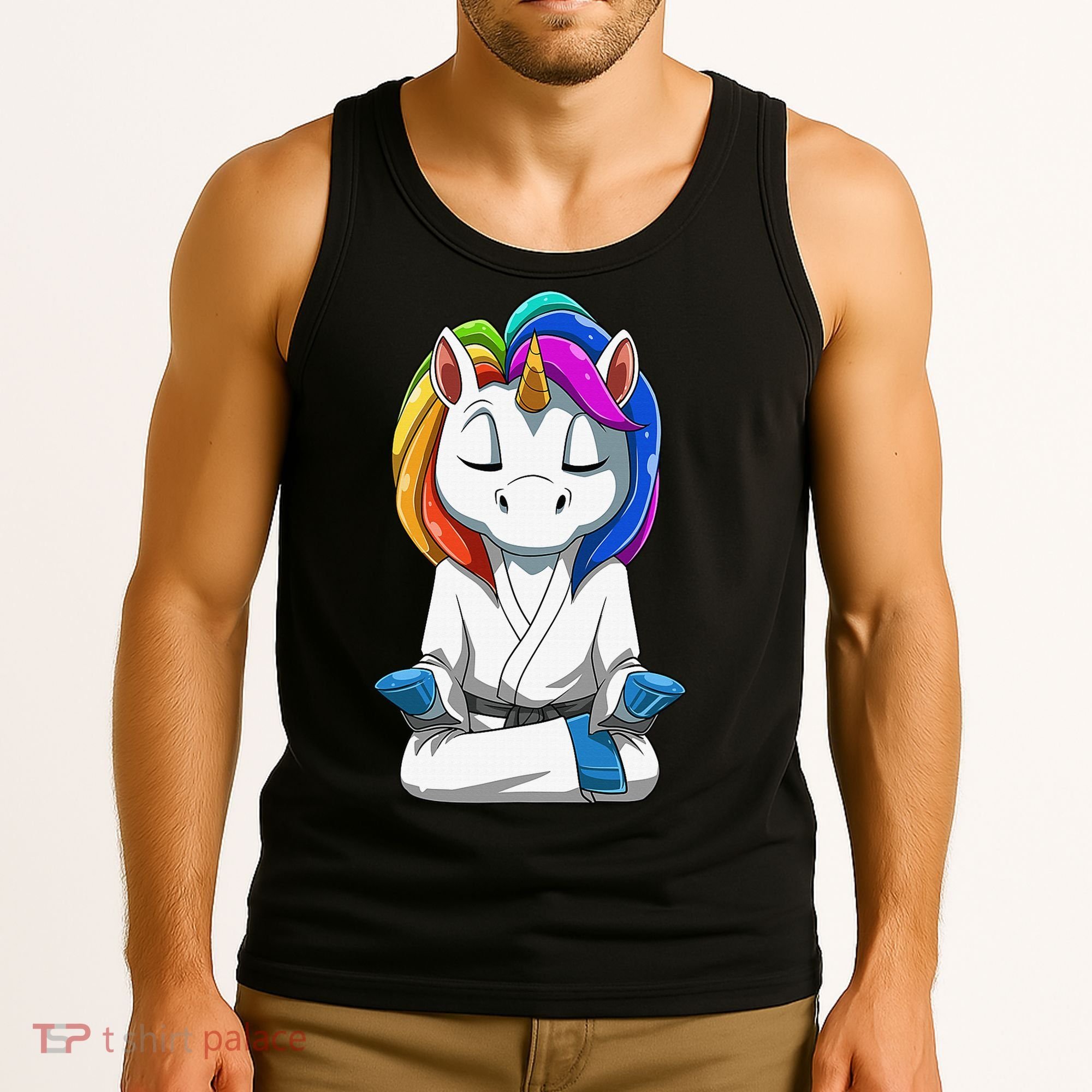 Dabbing Unicorn Brazilian Jiu Jitsu Mom Tee BJJ Tank Top