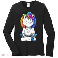 Dabbing Unicorn Brazilian Jiu Jitsu Mom Tee BJJ Women's Long Sleeve Shirt thumb 0