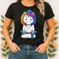 Dabbing Unicorn Brazilian Jiu Jitsu Mom Tee BJJ Women's T-Shirt thumb 2