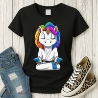 Dabbing Unicorn Brazilian Jiu Jitsu Mom Tee BJJ Women's T-Shirt thumb 3