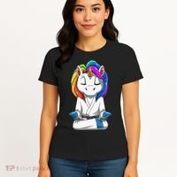Dabbing Unicorn Brazilian Jiu Jitsu Mom Tee BJJ Women's T-Shirt thumb 4