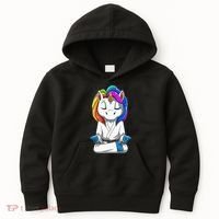 Dabbing Unicorn Brazilian Jiu Jitsu Mom Tee BJJ Kids Hoodie thumb 0