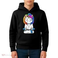 Dabbing Unicorn Brazilian Jiu Jitsu Mom Tee BJJ Kids Hoodie thumb 4