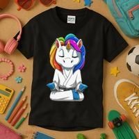 Dabbing Unicorn Brazilian Jiu Jitsu Mom Tee BJJ Kids T-Shirt thumb 3