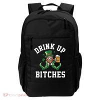 Drink Up Bitches Funny Leprechaun St Patrick's Day Backpack thumb 0